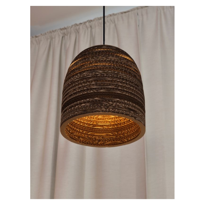Ledvance - Kattokruunu johdossa DECOR CARDBOARD 1xE27/15W/230V halkaisija 25 cm
