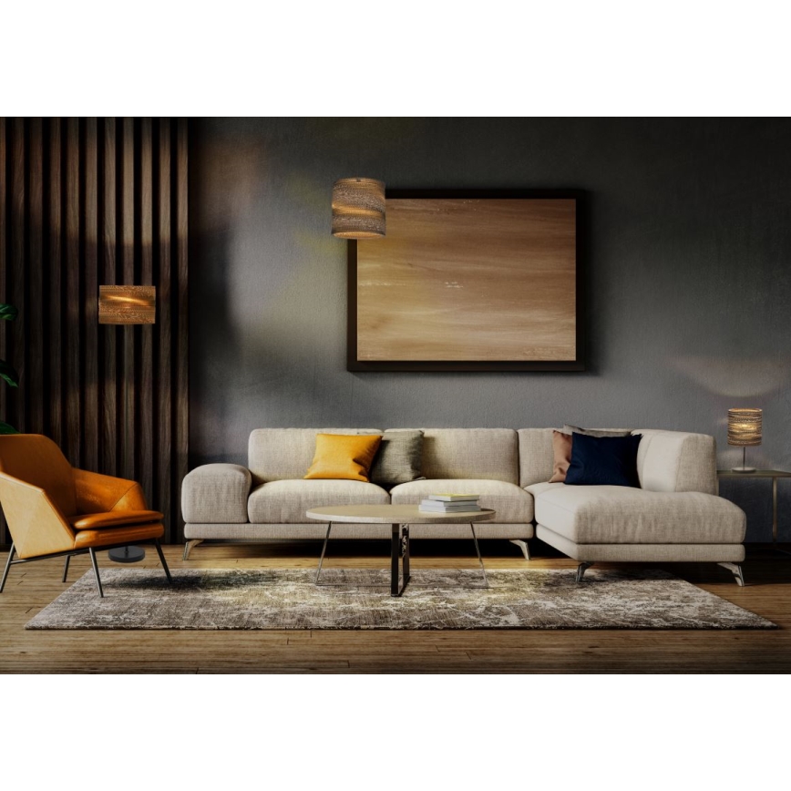 Ledvance - Kattokruunu johdossa DECOR CARDBOARD 1xE27/15W/230V halkaisija 25 cm
