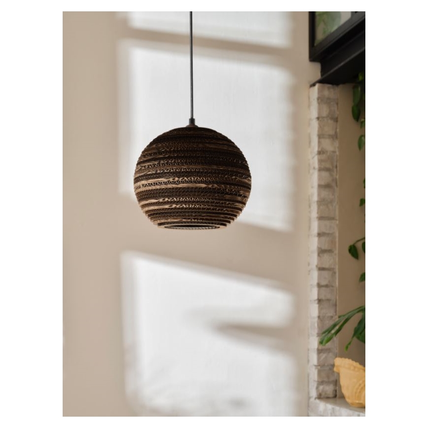 Ledvance - Kattokruunu johdossa DECOR CARDBOARD 1xE27/15W/230V halkaisija 26 cm