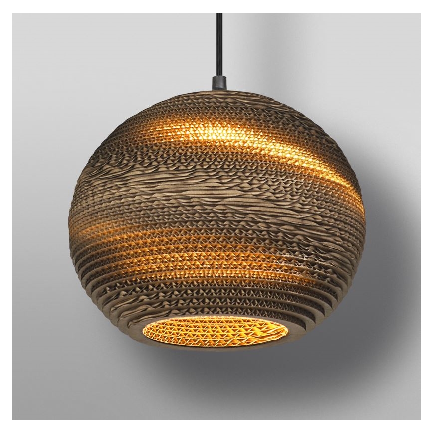 Ledvance - Kattokruunu johdossa DECOR CARDBOARD 1xE27/15W/230V halkaisija 26 cm
