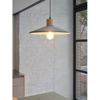 Ledvance - Kattokruunu johdossa DECOR CONCRETE 1xE27/15W/230V halkaisija 32 cm betoni harmaa