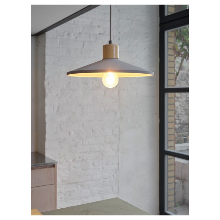 Ledvance - Kattokruunu johdossa DECOR CONCRETE 1xE27/15W/230V halkaisija 32 cm betoni harmaa