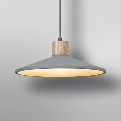 Ledvance - Kattokruunu johdossa DECOR CONCRETE 1xE27/15W/230V halkaisija 32 cm betoni harmaa