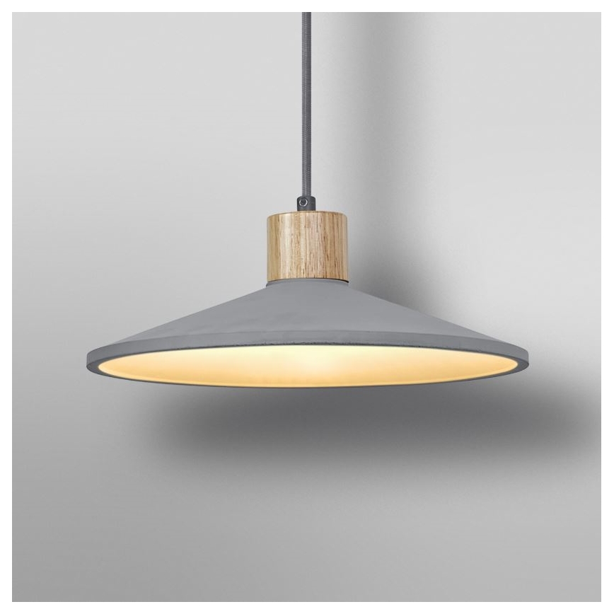 Ledvance - Kattokruunu johdossa DECOR CONCRETE 1xE27/15W/230V halkaisija 32 cm betoni harmaa