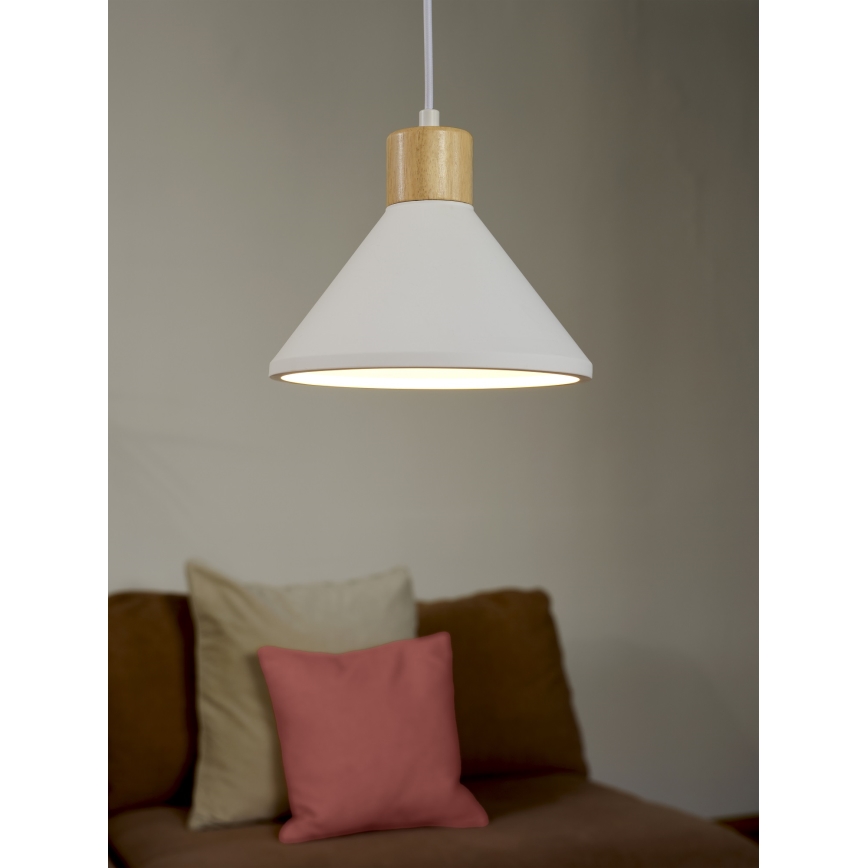 Ledvance - Kattokruunu johdossa DECOR PLASTER 1xE27/25W/230V halkaisija 22 cm muovit valkoinen