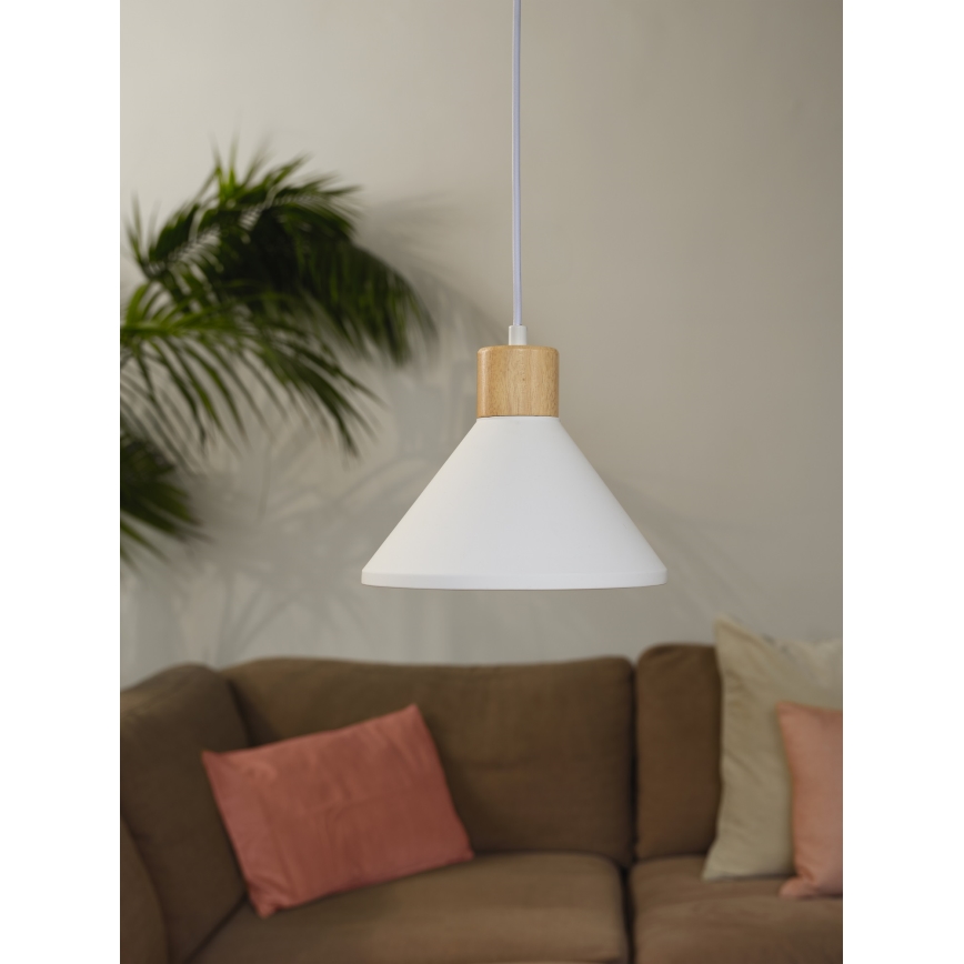 Ledvance - Kattokruunu johdossa DECOR PLASTER 1xE27/25W/230V halkaisija 22 cm muovit valkoinen
