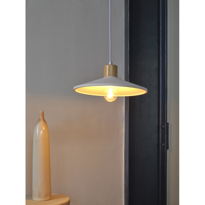 Ledvance - Kattokruunu johdossa DECOR PLASTER 1xE27/25W/230V halkaisija 32 cm muovit valkoinen