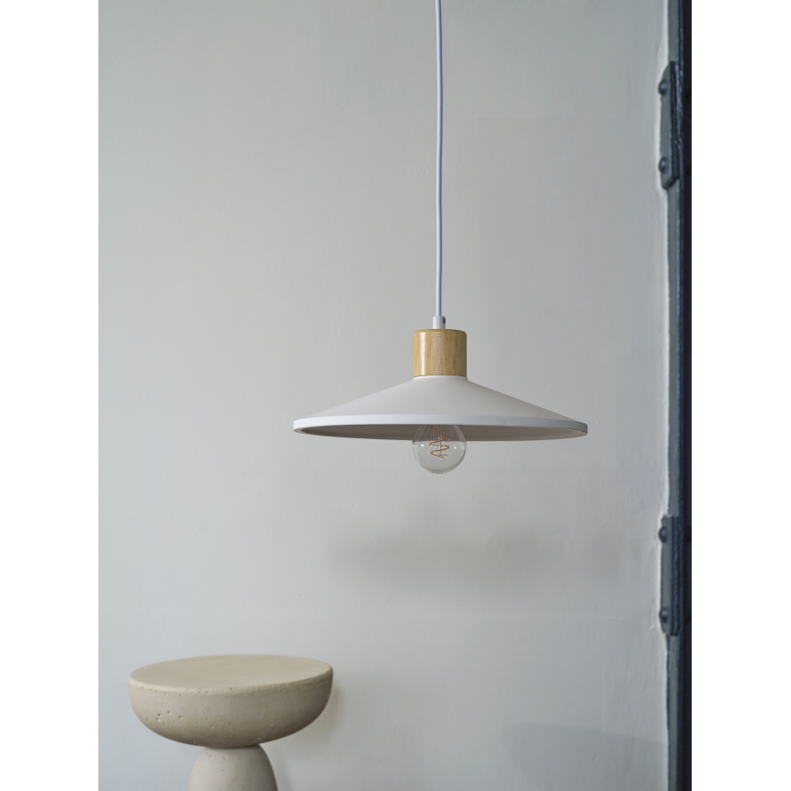 Ledvance - Kattokruunu johdossa DECOR PLASTER 1xE27/25W/230V halkaisija 32 cm muovit valkoinen