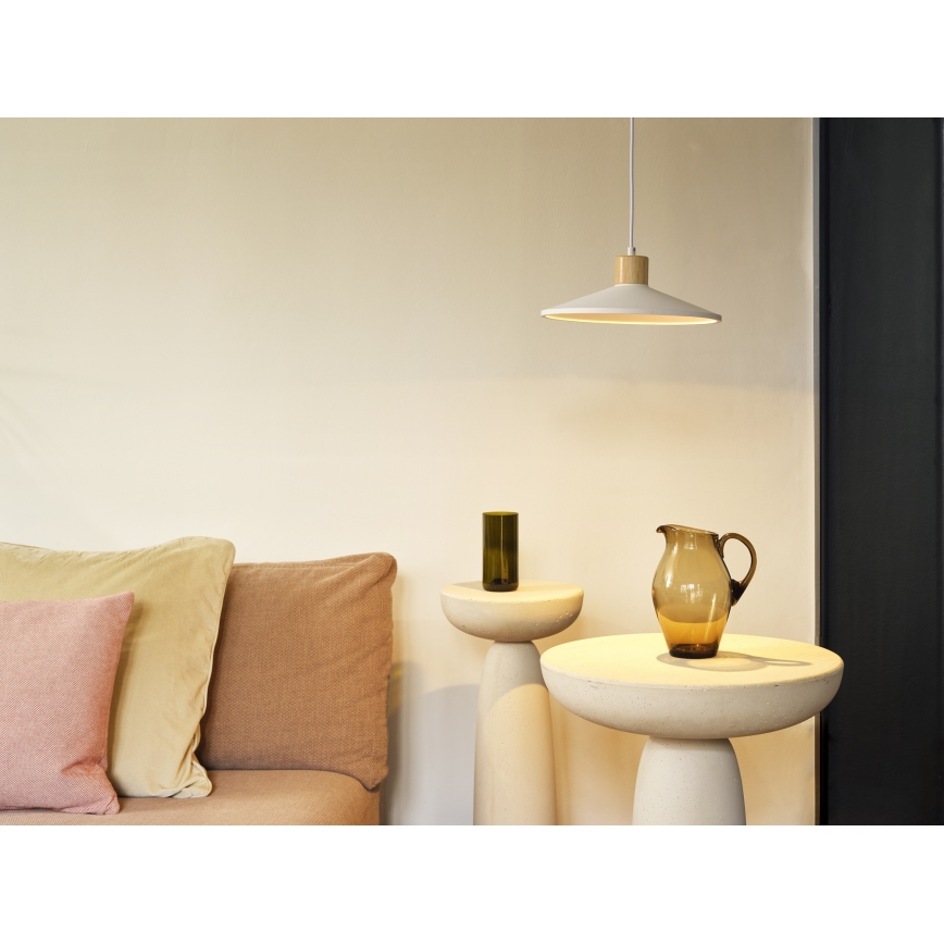 Ledvance - Kattokruunu johdossa DECOR PLASTER 1xE27/25W/230V halkaisija 32 cm muovit valkoinen