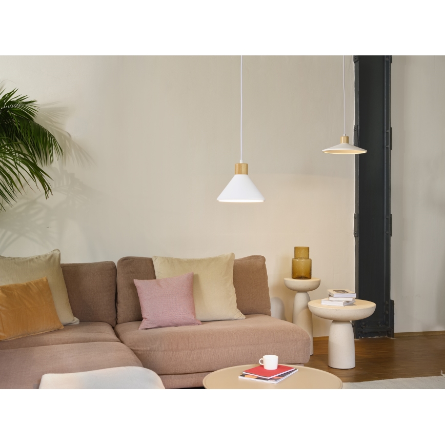 Ledvance - Kattokruunu johdossa DECOR PLASTER 1xE27/25W/230V halkaisija 32 cm muovit valkoinen