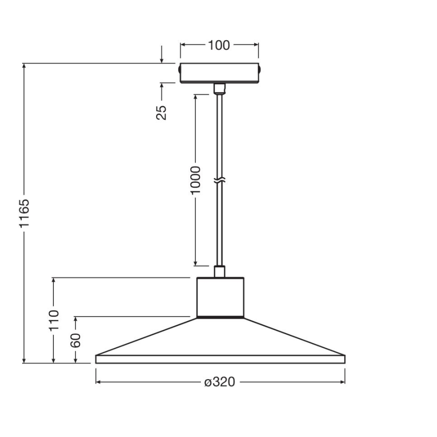 Ledvance - Kattokruunu johdossa DECOR PLASTER 1xE27/25W/230V halkaisija 32 cm muovit valkoinen