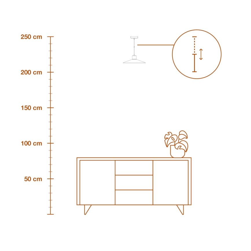 Ledvance - Kattokruunu johdossa DECOR PLASTER 1xE27/25W/230V halkaisija 32 cm muovit valkoinen