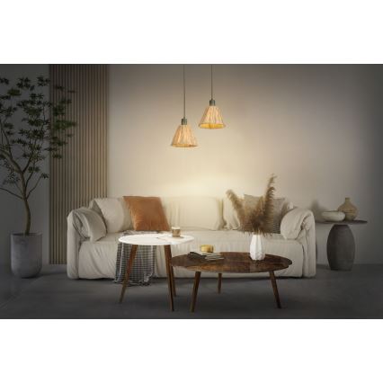 Ledvance - Kattokruunu johdossa DECOR RAFFIA 1xE27/15W/230V
