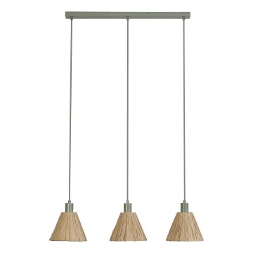 Ledvance - Kattokruunu johdossa DECOR RAFFIA 3xE27/15W/230V juuttinaru