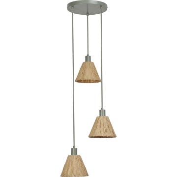 Ledvance - Kattokruunu johdossa DECOR RAFFIA 3xE27/15W/230V juuttinaru