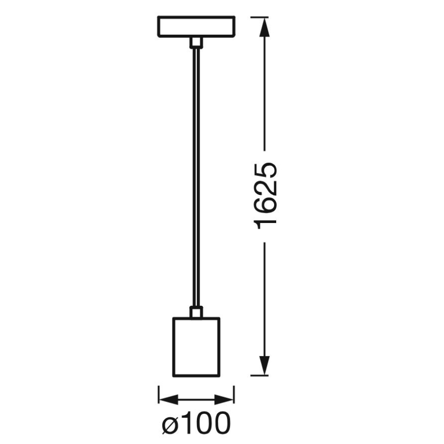 Ledvance - Kattokruunu johdossa PENDULUM ROBBIN 1xE27/15W/230V kiiltävä kromi