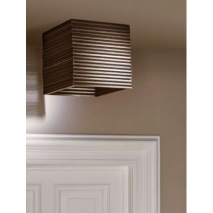 Ledvance - Kattovalo DECOR CARDBOARD 1xE27/15W/230V 25x25 cm