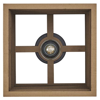 Ledvance - Kattovalo DECOR CARDBOARD 1xE27/15W/230V 25x25 cm