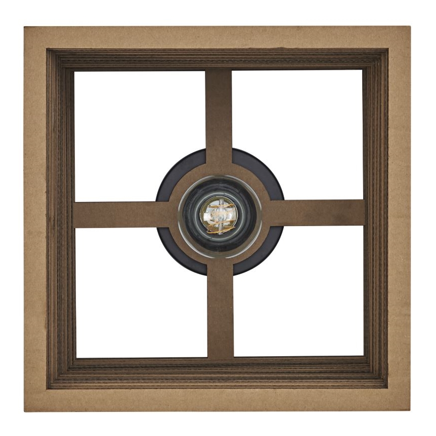 Ledvance - Kattovalo DECOR CARDBOARD 1xE27/15W/230V 25x25 cm