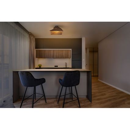 Ledvance - Kattovalo DECOR CARDBOARD 1xE27/15W/230V 40x40 cm