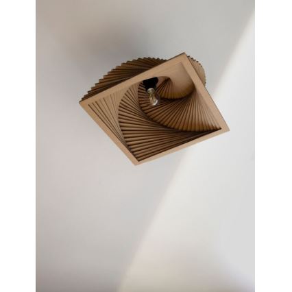 Ledvance - Kattovalo DECOR CARDBOARD 1xE27/15W/230V 40x40 cm