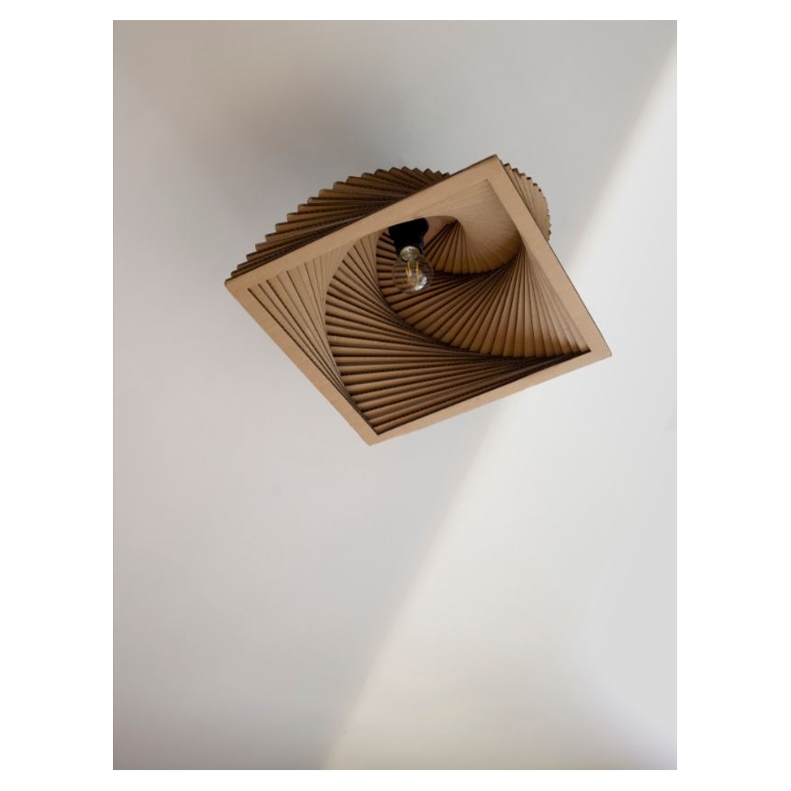Ledvance - Kattovalo DECOR CARDBOARD 1xE27/15W/230V 40x40 cm