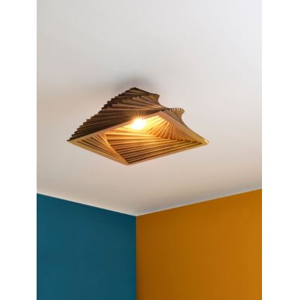 Ledvance - Kattovalo DECOR CARDBOARD 1xE27/15W/230V 40x40 cm