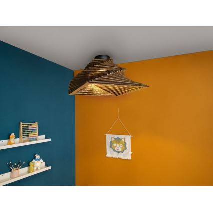 Ledvance - Kattovalo DECOR CARDBOARD 1xE27/15W/230V 40x40 cm