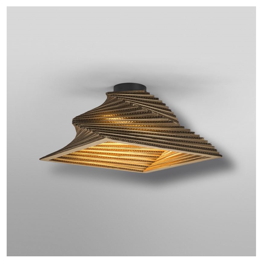 Ledvance - Kattovalo DECOR CARDBOARD 1xE27/15W/230V 40x40 cm