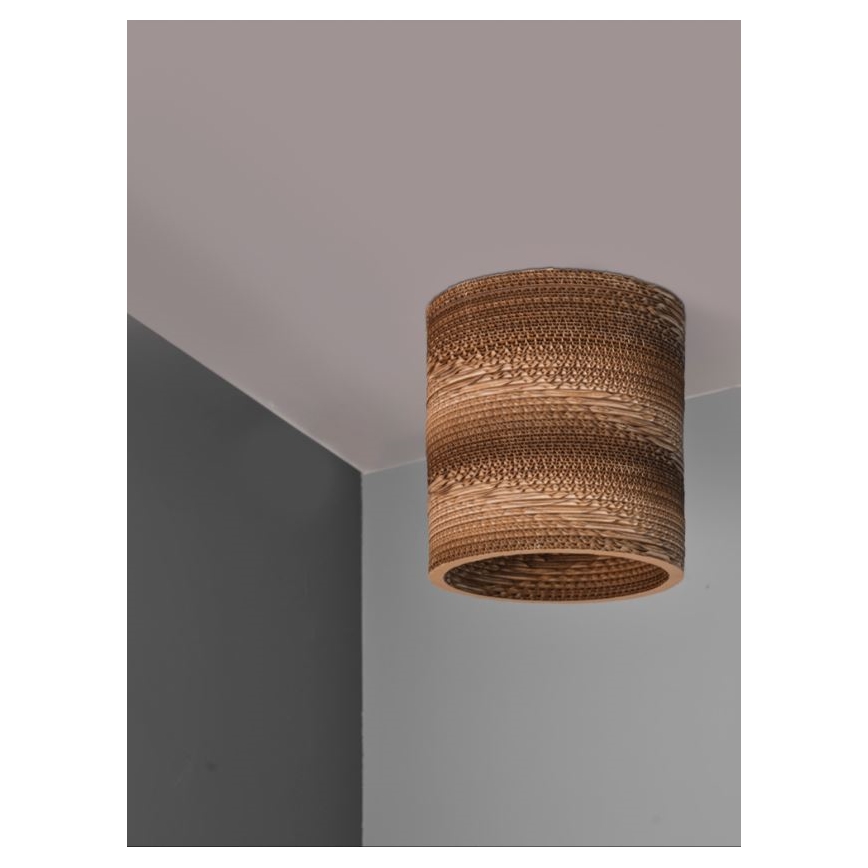 Ledvance - Kattovalo DECOR CARDBOARD 1xE27/15W/230V halkaisija 25 cm