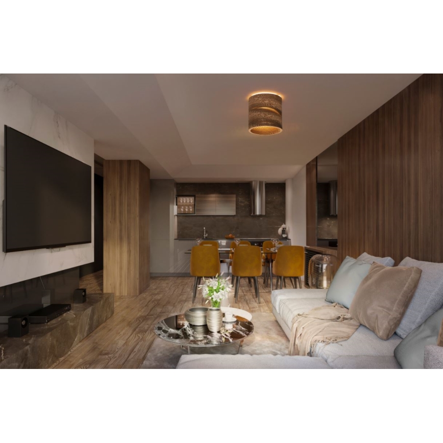 Ledvance - Kattovalo DECOR CARDBOARD 1xE27/15W/230V halkaisija 25 cm