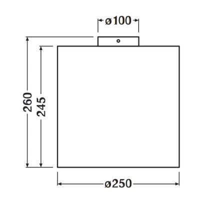 Ledvance - Kattovalo DECOR CARDBOARD 1xE27/15W/230V halkaisija 25 cm