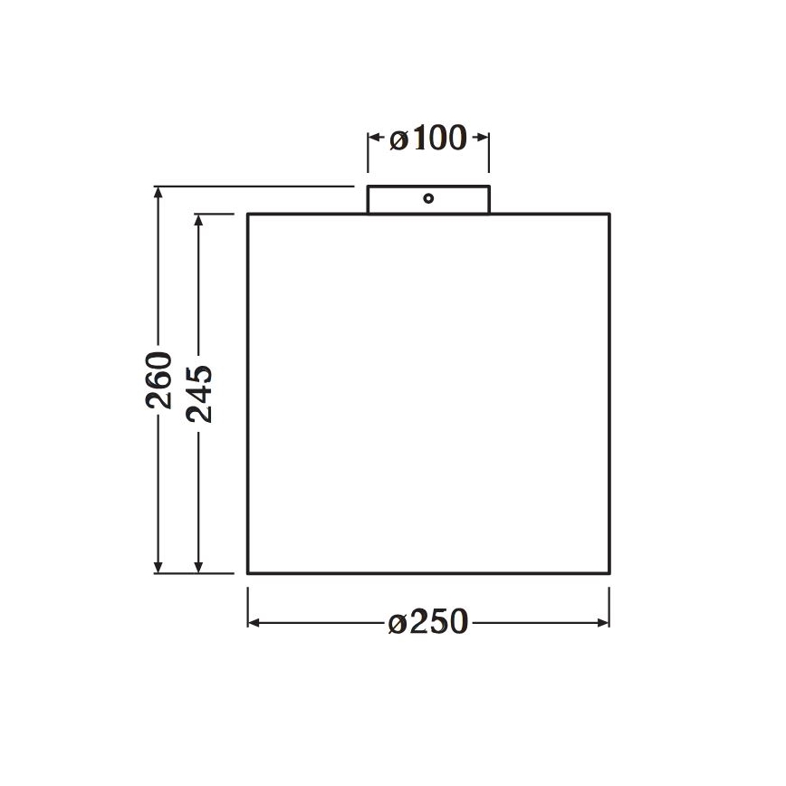 Ledvance - Kattovalo DECOR CARDBOARD 1xE27/15W/230V halkaisija 25 cm