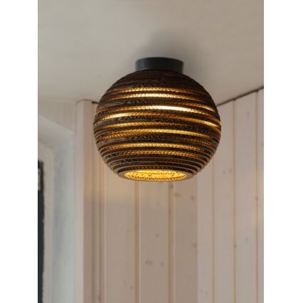 Ledvance - Kattovalo DECOR CARDBOARD 1xE27/15W/230V halkaisija 26 cm
