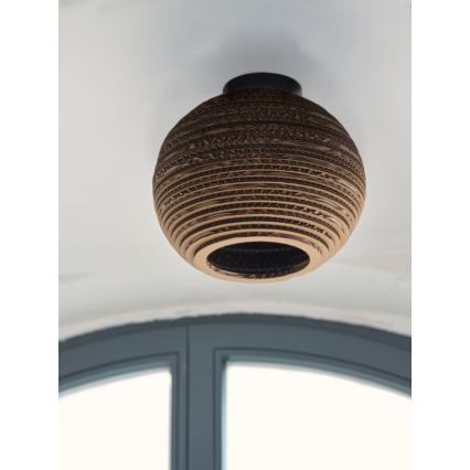 Ledvance - Kattovalo DECOR CARDBOARD 1xE27/15W/230V halkaisija 26 cm