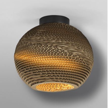 Ledvance - Kattovalo DECOR CARDBOARD 1xE27/15W/230V halkaisija 26 cm