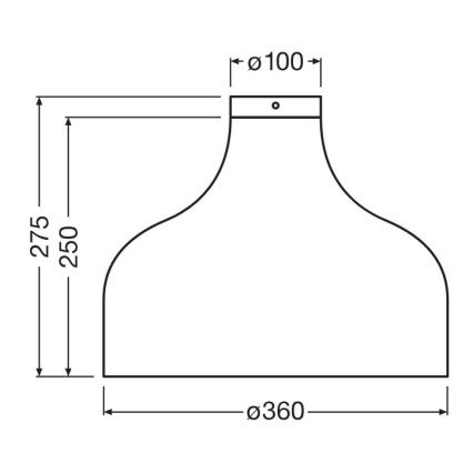Ledvance - Kattovalo DECOR CARDBOARD 1xE27/15W/230V halkaisija 36 cm