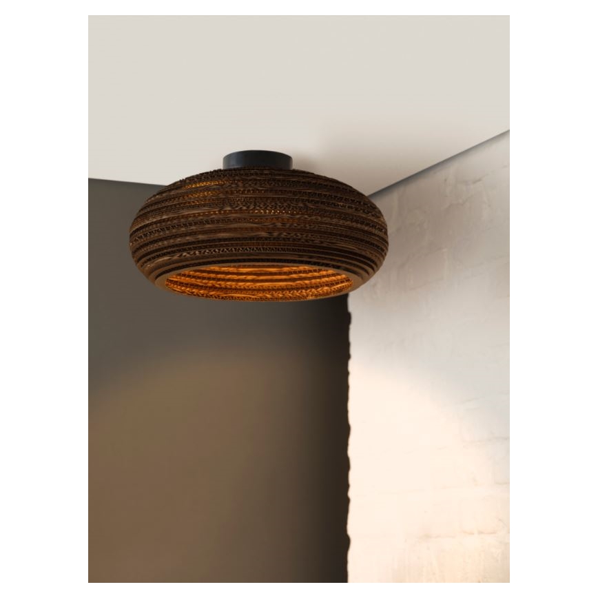 Ledvance - Kattovalo DECOR CARDBOARD 1xE27/15W/230V halkaisija 40 cm