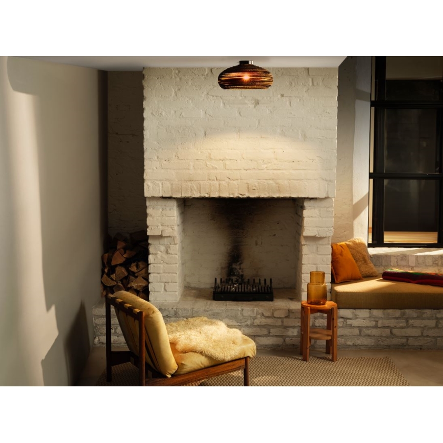 Ledvance - Kattovalo DECOR CARDBOARD 1xE27/15W/230V halkaisija 40 cm