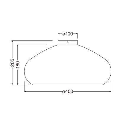 Ledvance - Kattovalo DECOR CARDBOARD 1xE27/15W/230V halkaisija 40 cm