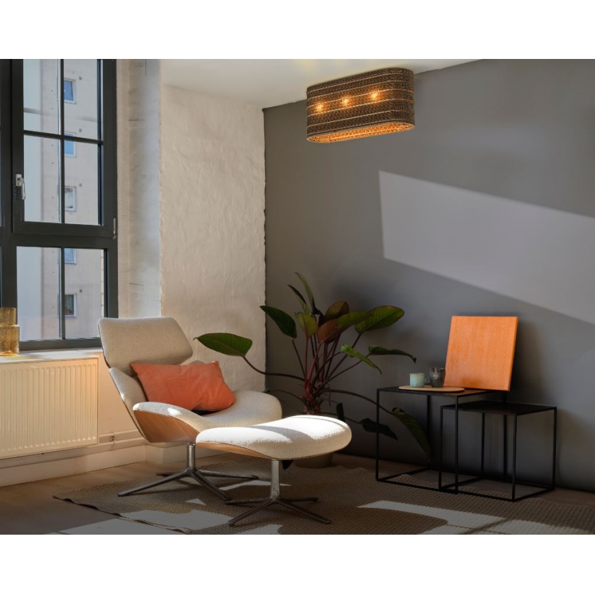 Ledvance - Kattovalo DECOR CARDBOARD 3xE27/15W/230V