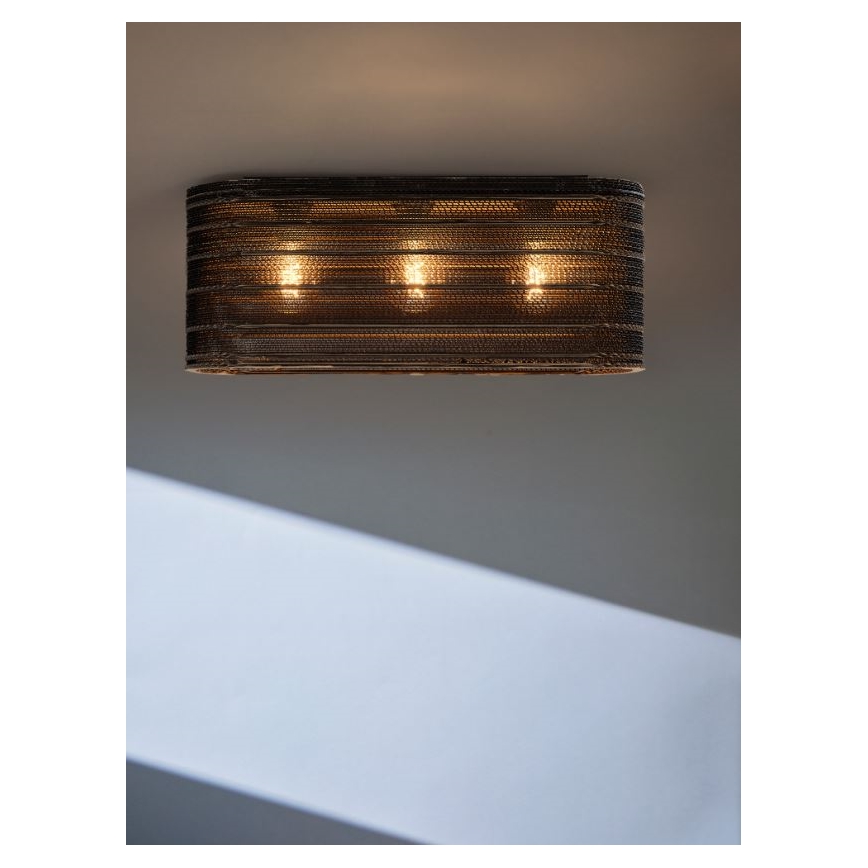 Ledvance - Kattovalo DECOR CARDBOARD 3xE27/15W/230V