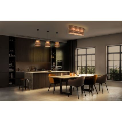 Ledvance - Kattovalo DECOR CARDBOARD 3xE27/15W/230V