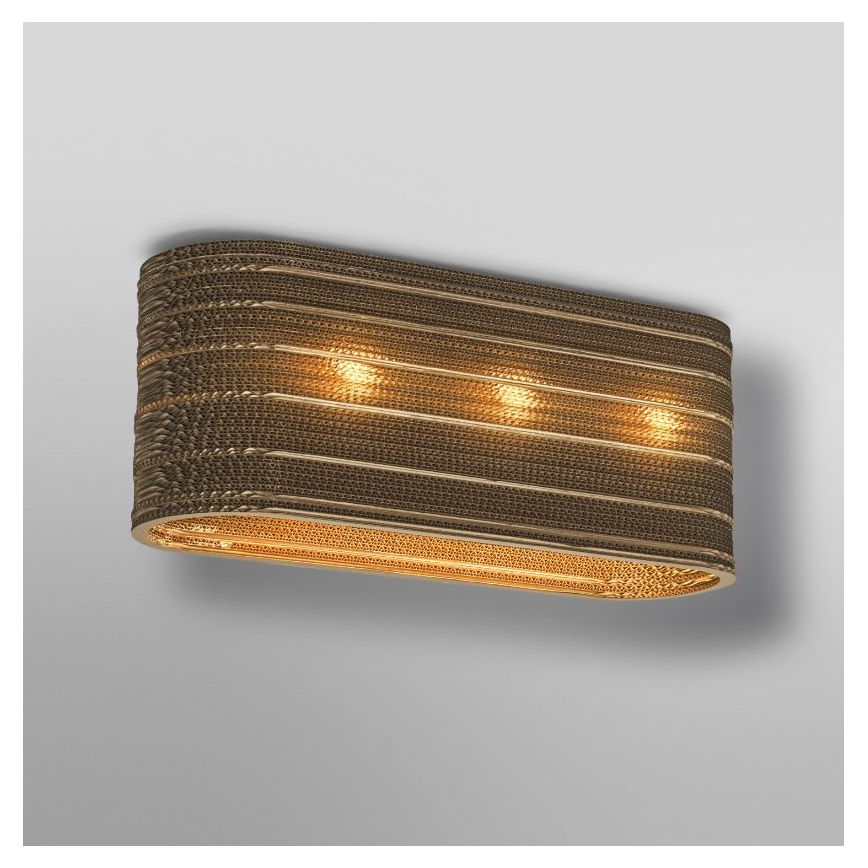 Ledvance - Kattovalo DECOR CARDBOARD 3xE27/15W/230V