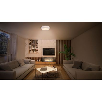Ledvance - Kattovalo ORBIS PARIISI 2xE27/25W/230V valkoinen