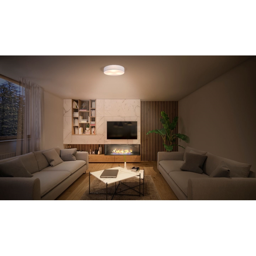 Ledvance - Kattovalo ORBIS PARIISI 2xE27/25W/230V valkoinen
