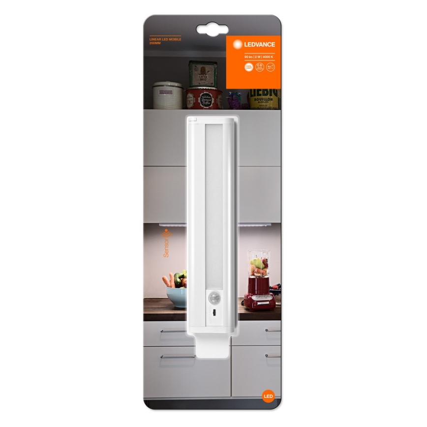 Ledvance - Keittiökaappien alla oleva LED-valo anturilla MOBILE LED/1,9W/6V 4xAAA