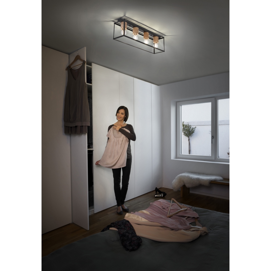 Ledvance - Kiinteä kattokruunu DECOR 4xE27/15W/230V