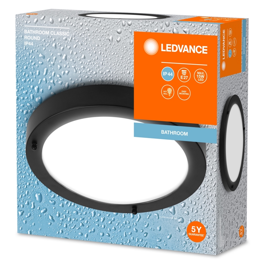 Ledvance - Kylpyhuoneen kattovalaisin BATHROOM CLASSIC 1xE27/15W/230V IP44