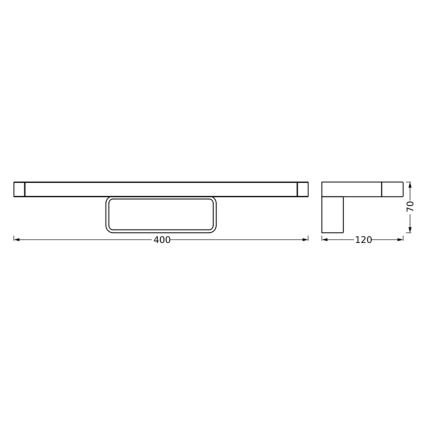 Ledvance - Kylpyhuoneen LED-peilivalo DISC BAR LED/7W/230V 3000/4000K IP44